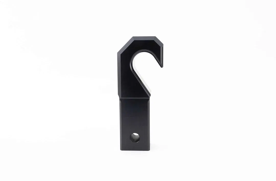 WS-HK-CER-BLA – WEIGH SAFE Tow Hook, Functional/ 25000 Pound Capacity Universal Cerakote Black Aluminum Single